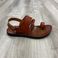 Fashionable PU leather outdoor men's beach sandals产品图