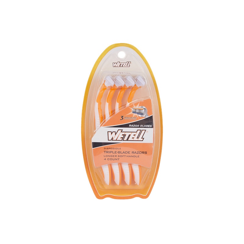 WETELL manufacturer's new candy-colored disposable three-layer imported stainless steel shaver Specification image