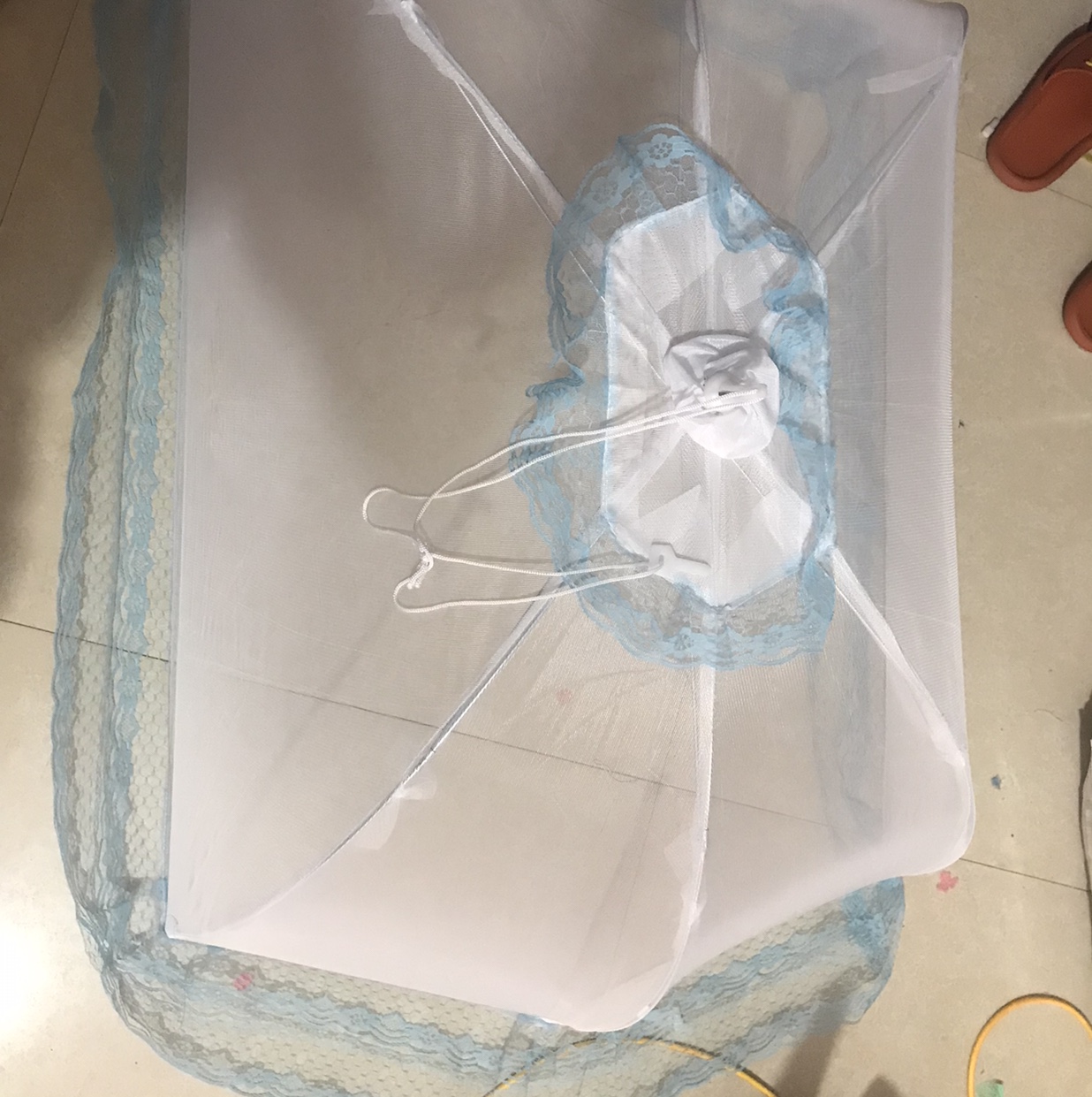 方格婴儿罩