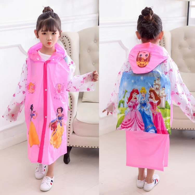 Factory direct sales of children's fashionable backpacks, raincoats, student raincoats and rain jackets details Picture