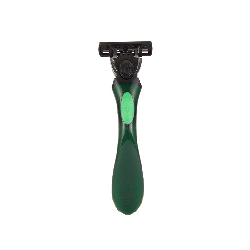 WETELL portable disposable manual shaver for men, three-layer imported stainless steel replaceable blade head Item Picture