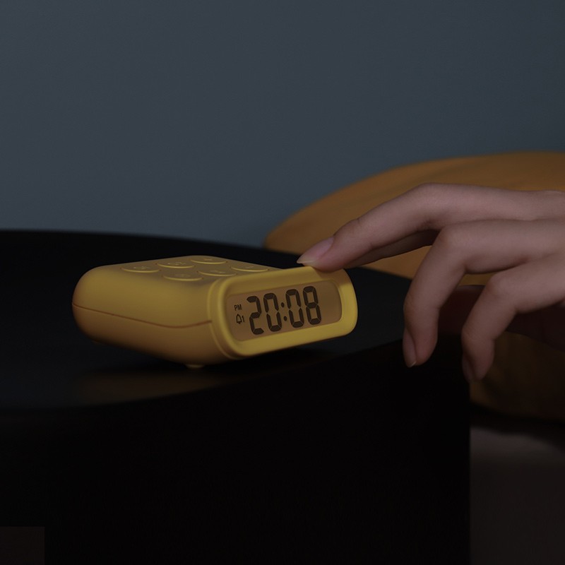 c5 Small alarm clock led bedside student smart new electronic alarm clock, multi-functional night light small clock detail image 6