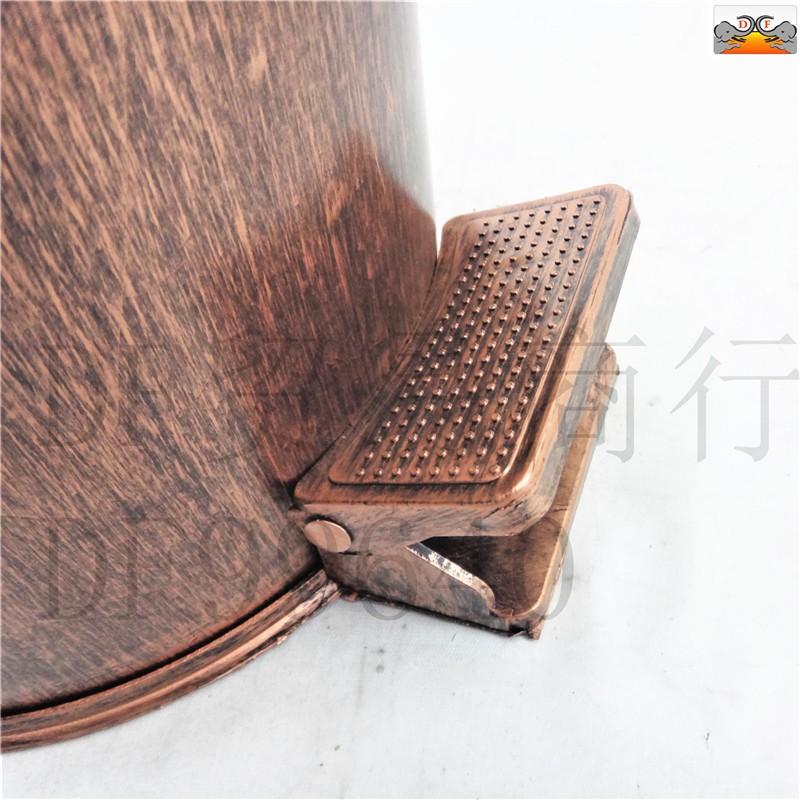 DF99640  翻盖圆形垃圾桶脚踏垃圾桶创意家用客厅卫生间厨房有盖办公室塑料卫生桶DF  TRADING HOUSE详情图6