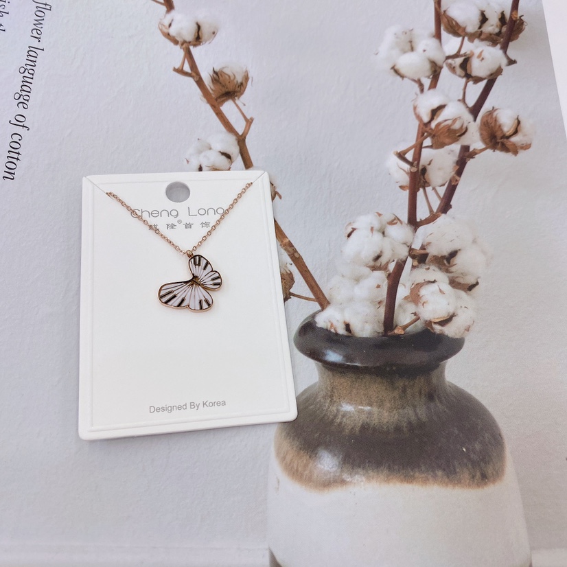 Chenlong jewelry titanium steel piano butterfly necklace fadeless C0857-45 thumbnail