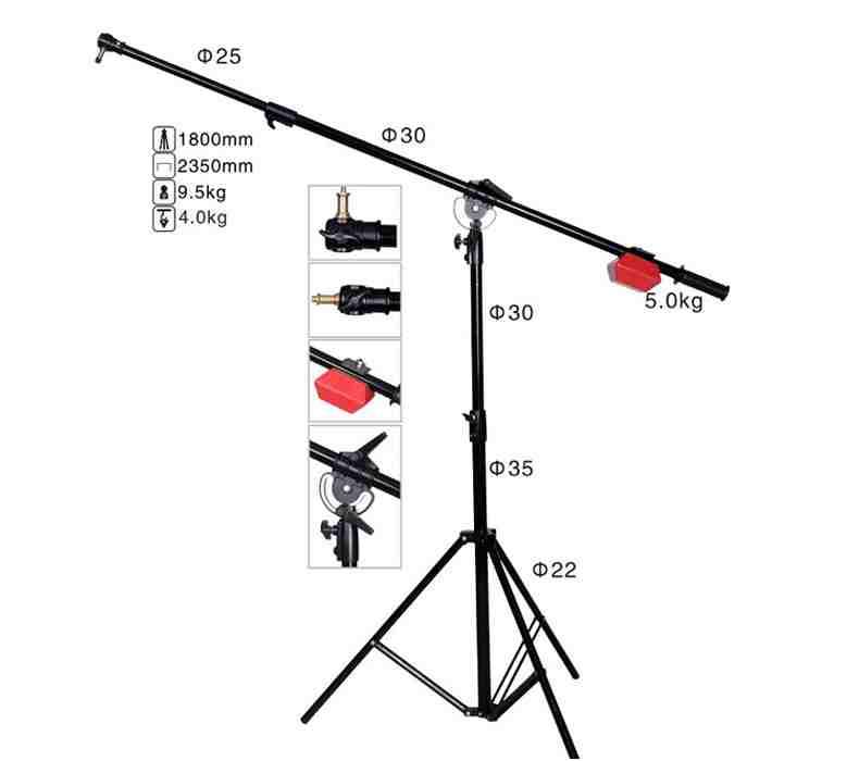 欧宝D-40灯架 摄影灯架闪光灯架 中号顶灯架专业闪灯架 斜臂灯架