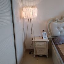 Nordic creative camel feather lamp romantic girl wedding room living room decoration personality bedroom bed feather floor lamp