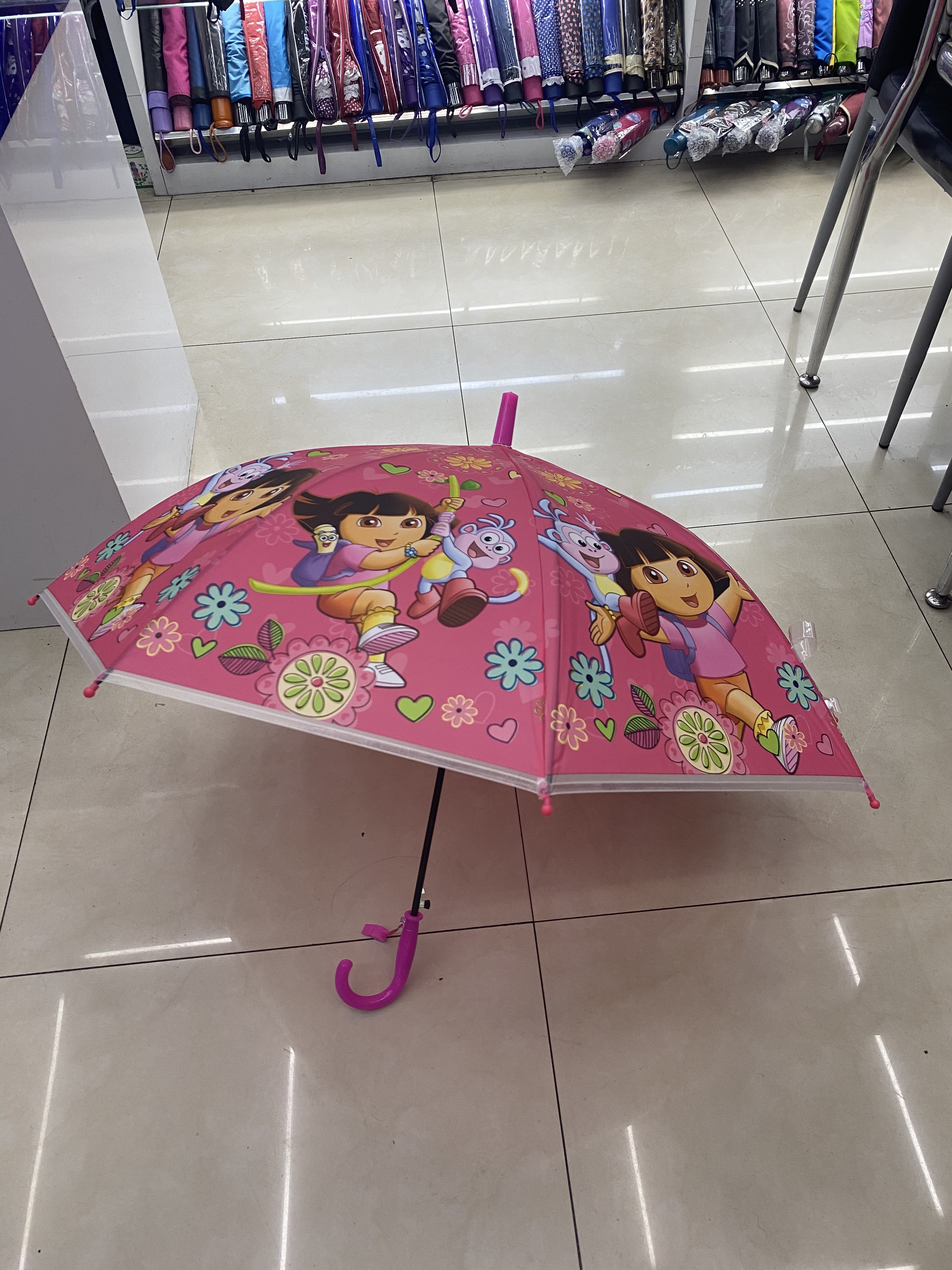 50Cm Child Umbrella Pvc Automatic Umbrella, 100 Pieces/Piece details Picture