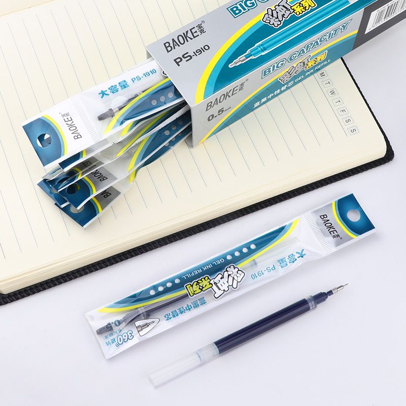 Pock PS1910 blue and black gel core 988 blue and black gel pen replacement core details Picture