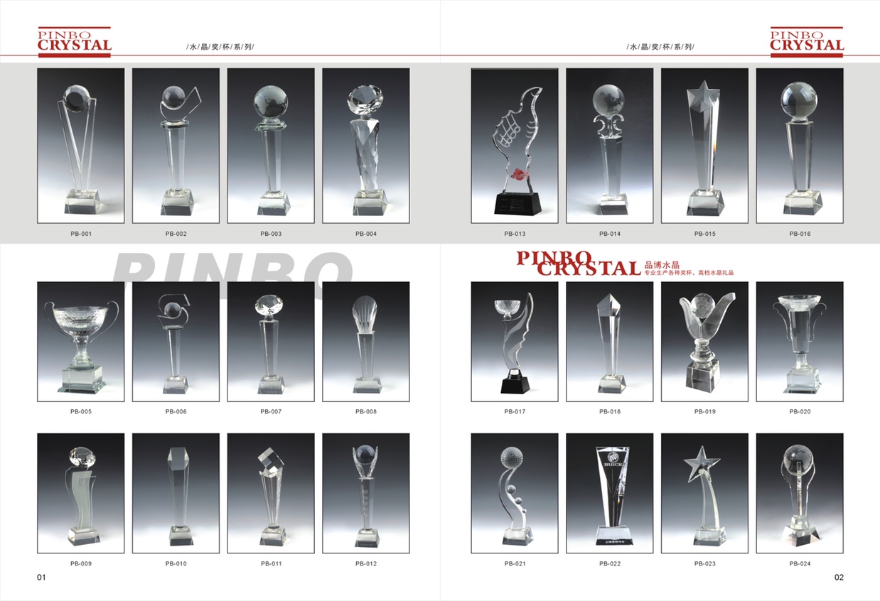 Crystal trophy manufacturers direct sales full figure