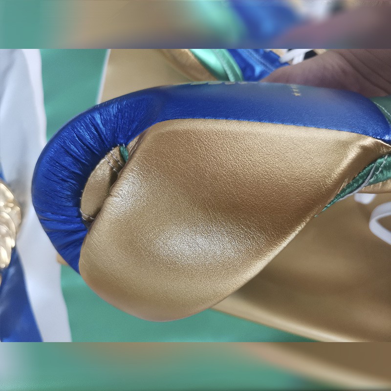 Factory direct sales of ultra-fine bottom boxing leather artificial leather bags, sports goods, protective gear, pu leather fabric processing and customization detail image 3