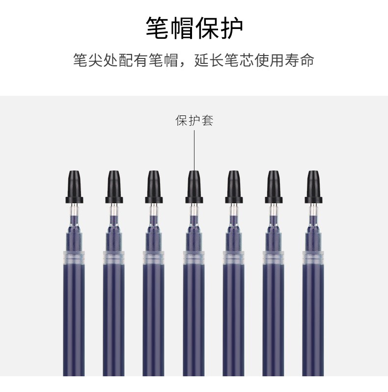 Pock PS1910 blue and black gel core 988 blue and black gel pen replacement core pic 5
