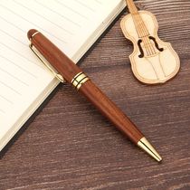 Classic mahogany wiggle ballpoint pen advertisement LOGO Business gift Ball-point pen wooden ball-point pen signature pen