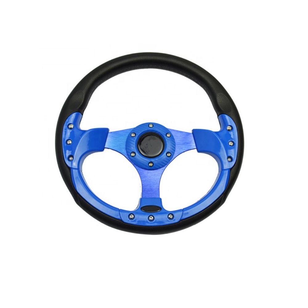320mm racing steering wheel, car steering wheel, PU black modified direction controller, car steering gear Specification image
