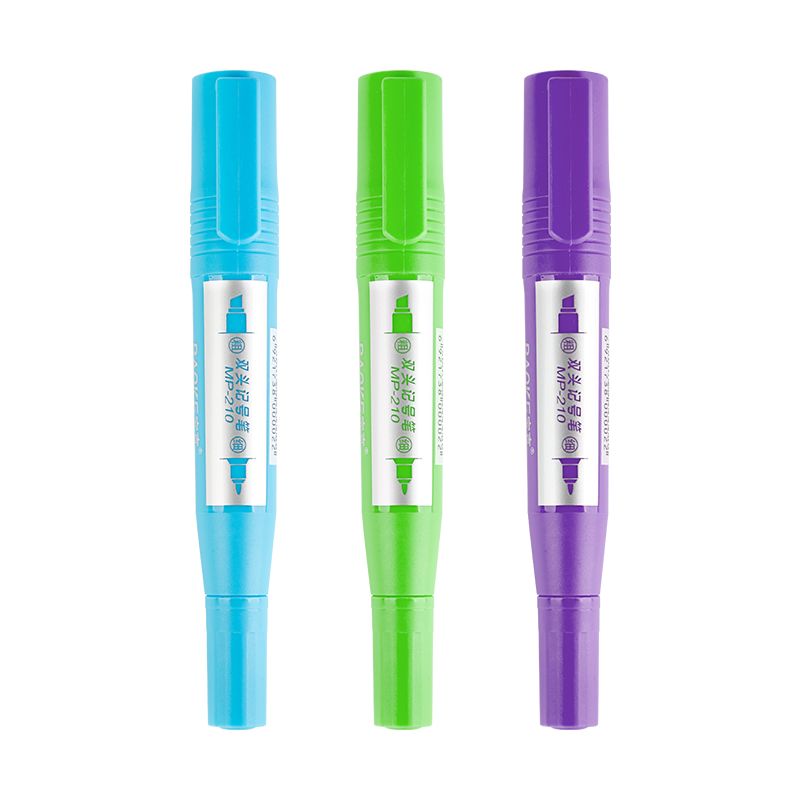 Bok MP210 12-color marker pen set, double-headed oil-based marker details Picture