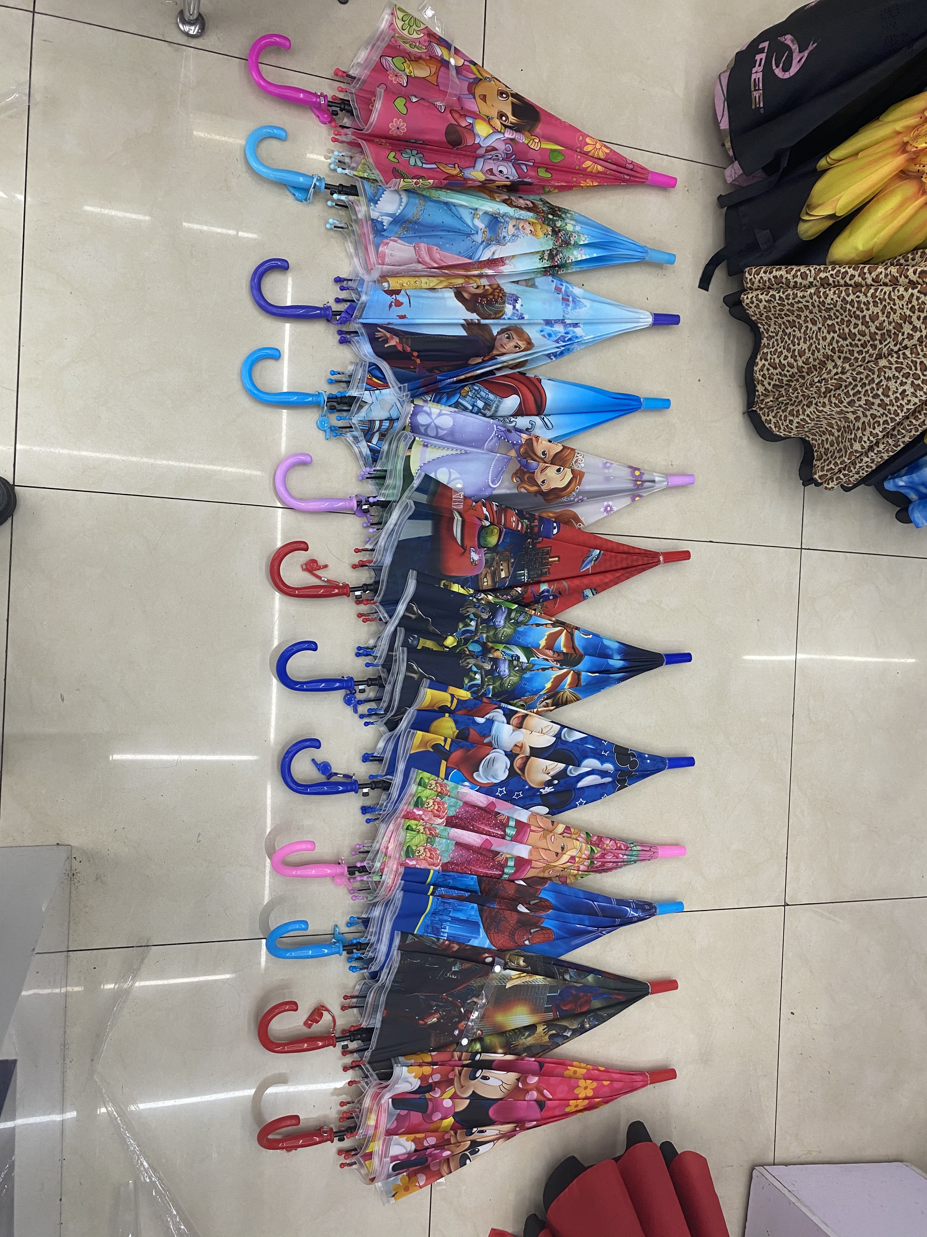 50Cm Child Umbrella Pvc Automatic Umbrella, 100 Pieces/Piece undefined