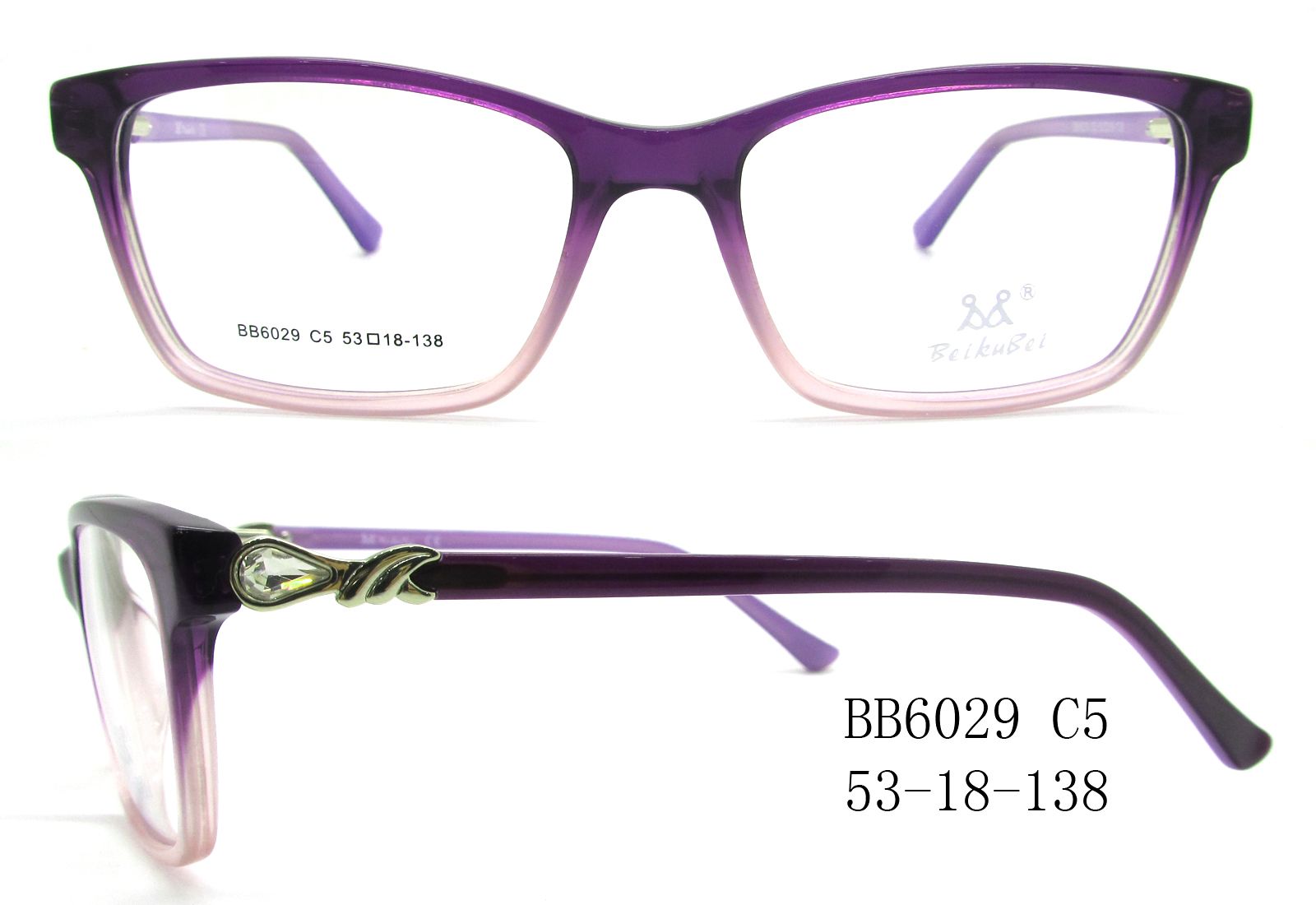 高档板材眼镜架BB6029