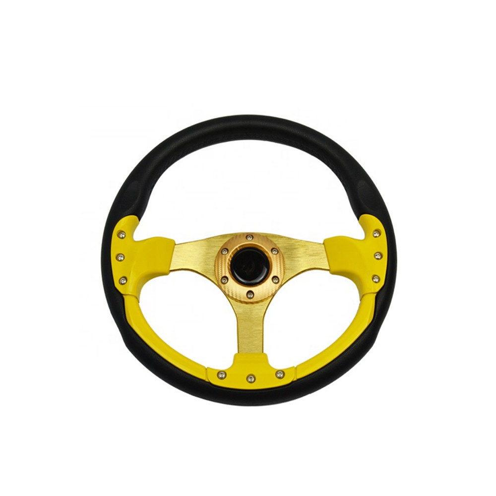 320mm racing steering wheel, car steering wheel, PU black modified direction controller, car steering gear detail image 6