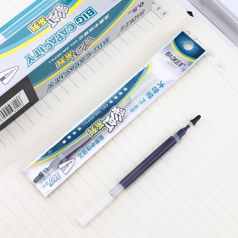Pock PS1910 blue and black gel core 988 blue and black gel pen replacement core Application Scenario
