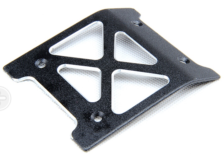 650061 Metal black and white roof trim panel