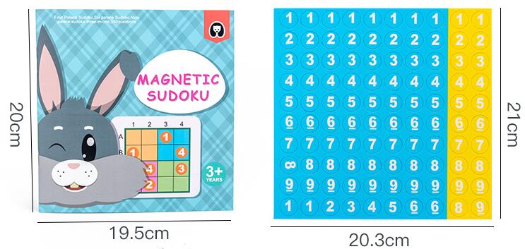 便携书夹式儿童多功能磁性数独游戏棋书本款思维训练益智玩具四六九宫格培养逻辑思维专注力详情图9