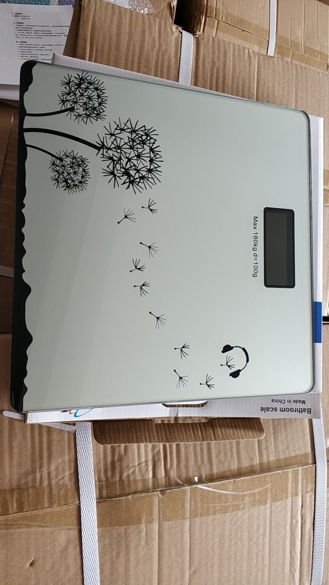 人体秤健康秤玻璃秤体重秤浴室秤英文外贸详情图1