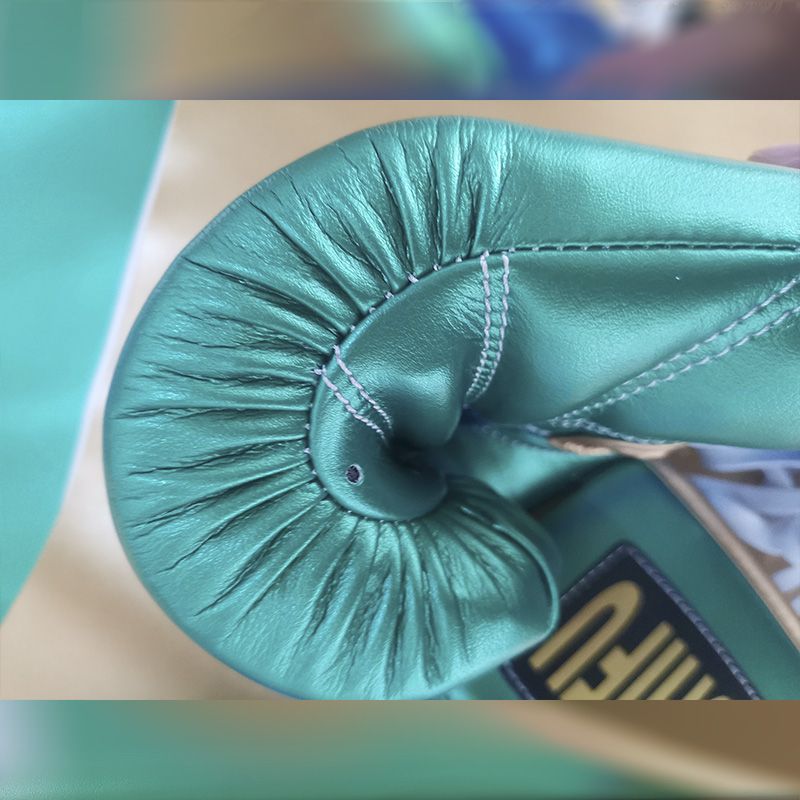 Factory direct sales of imitation cotton fleece boxing leather, artificial leather bags, sports goods, protective gear, pu leather fabric processing and customization details Picture