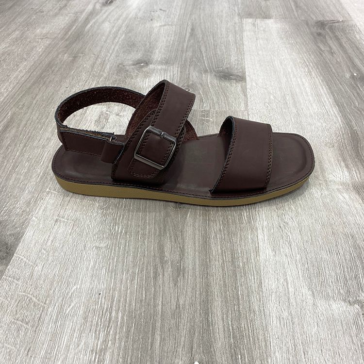 Men Sandals Summer open PU Leather classic beach shoes产品图