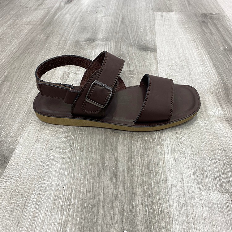 Men Sandals Summer open PU Leather classic beach shoes详情图2