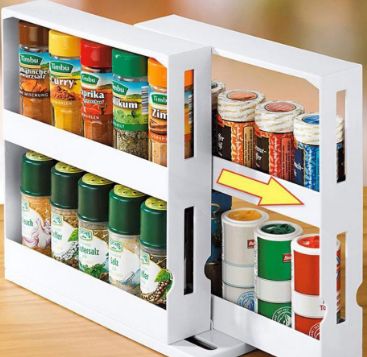 Food storage box Seasoning storage box Rotating seasoning rack