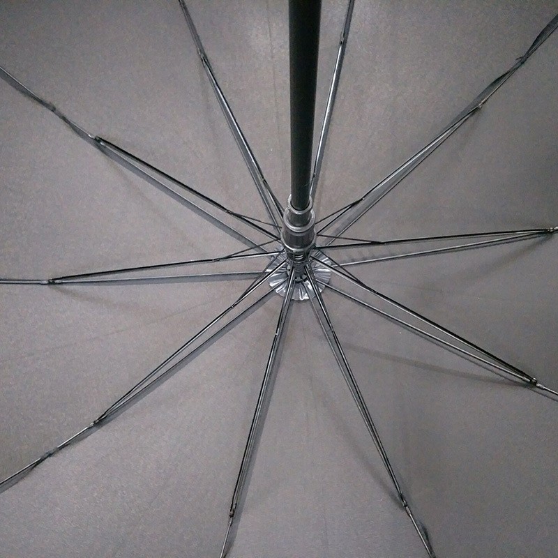 10骨黑色长柄伞成人新款手动直杆广告雨伞详情图1