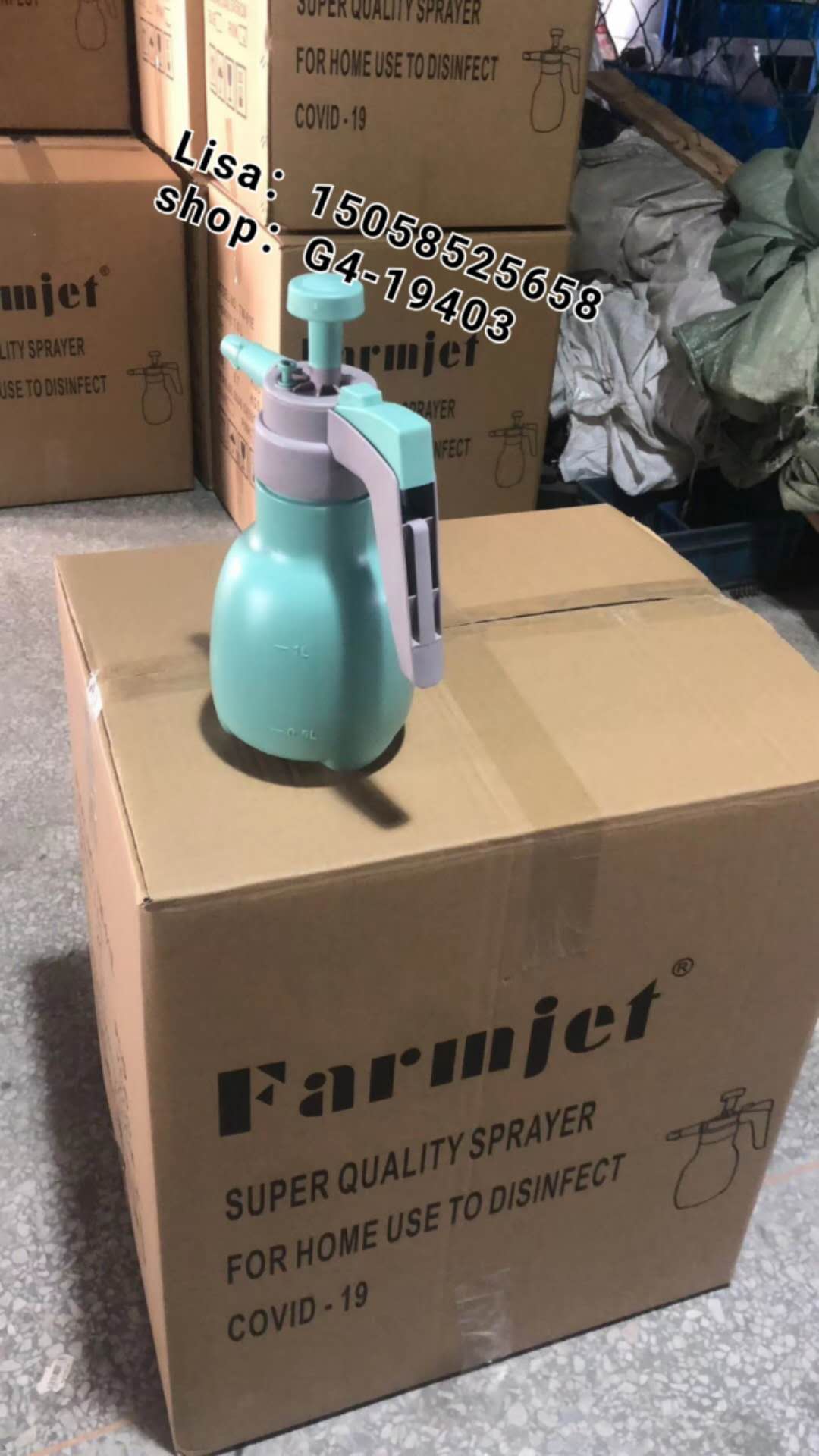 出口园艺用品喷水壶园艺工具喷雾器 气压式浇花喷壶1L