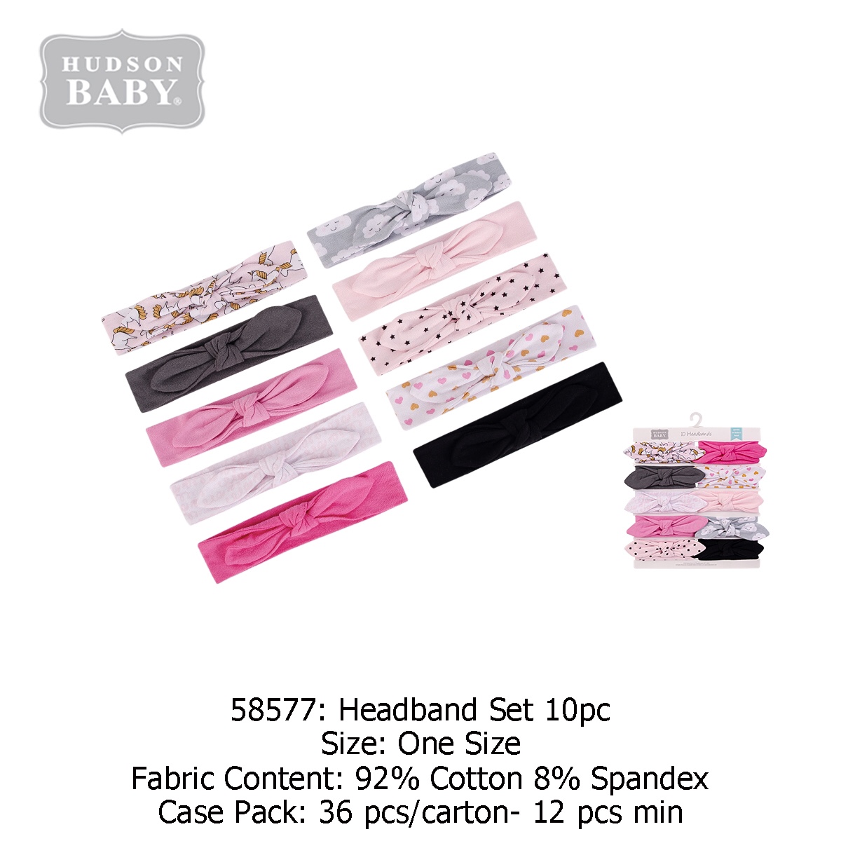 婴儿发带10件套