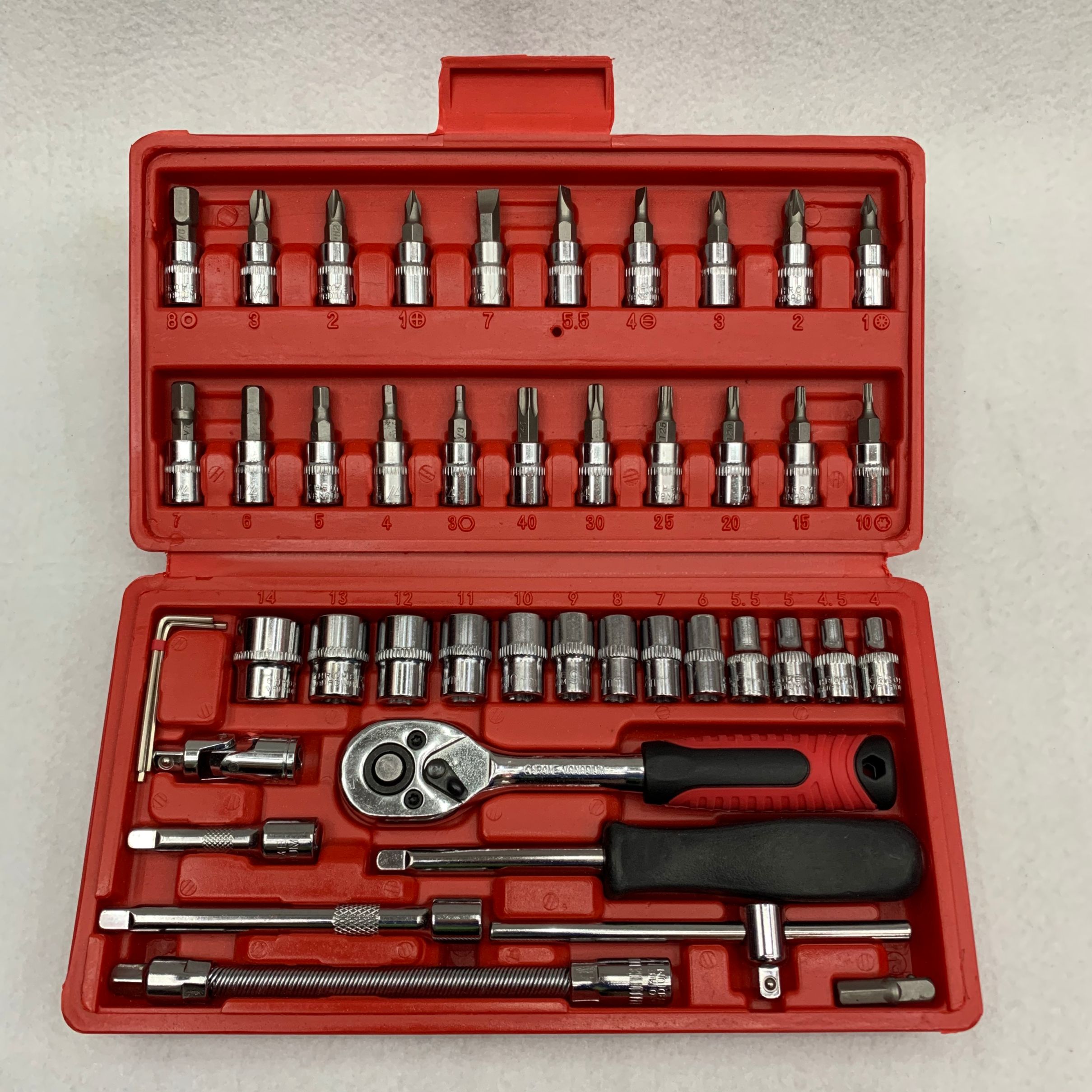 小飞组套46件套套筒组套工具机修工具汽车维修棘轮扳手套装