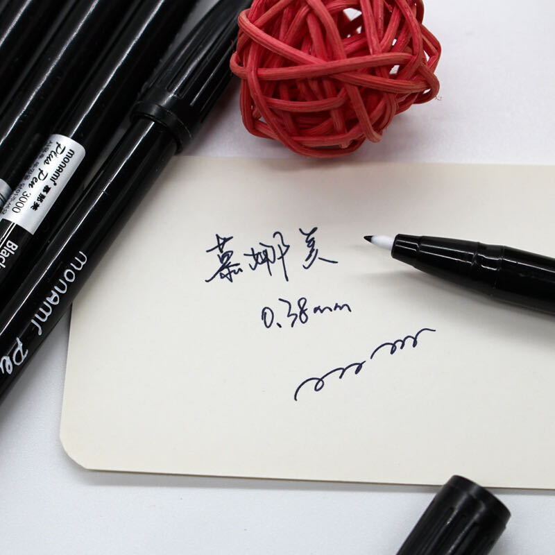 Korean monami 3000 color water-based pen, fiber pen, graffiti pen, outlining pen, black details Picture
