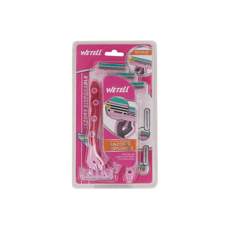 WETELL factory's new three-layer razor, imported stainless steel razor, factory direct sales Specification image