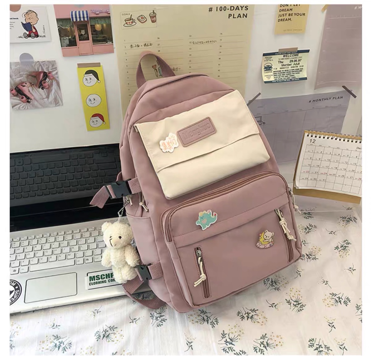Korean-style trendy and simple backpack for middle and high school students' birthdays