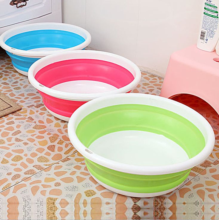 Creative outdoor foldable washbasin, portable travel telescopic student dormitory, baby and infant washbasin Specification image