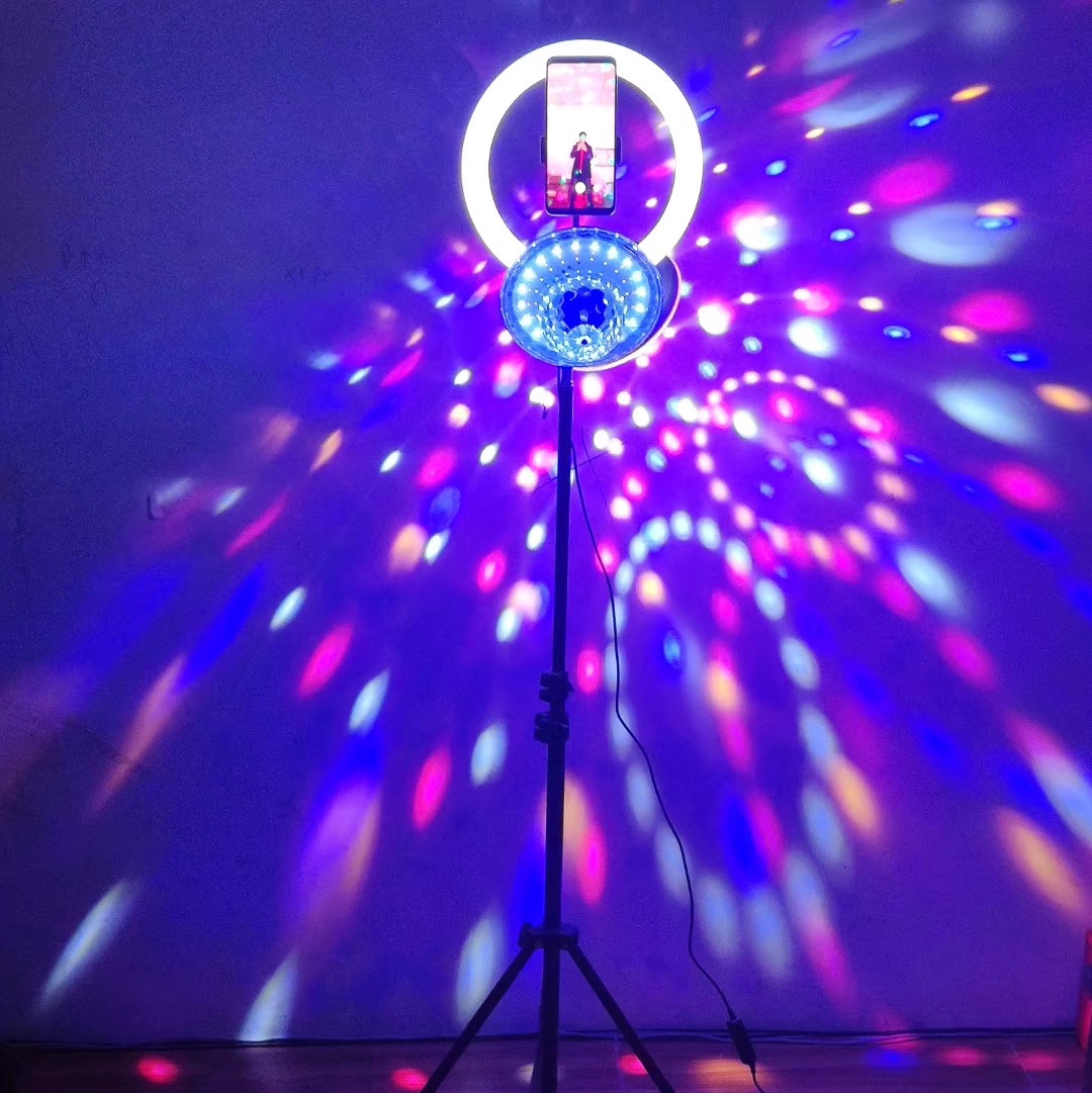 七彩舞台灯充电款