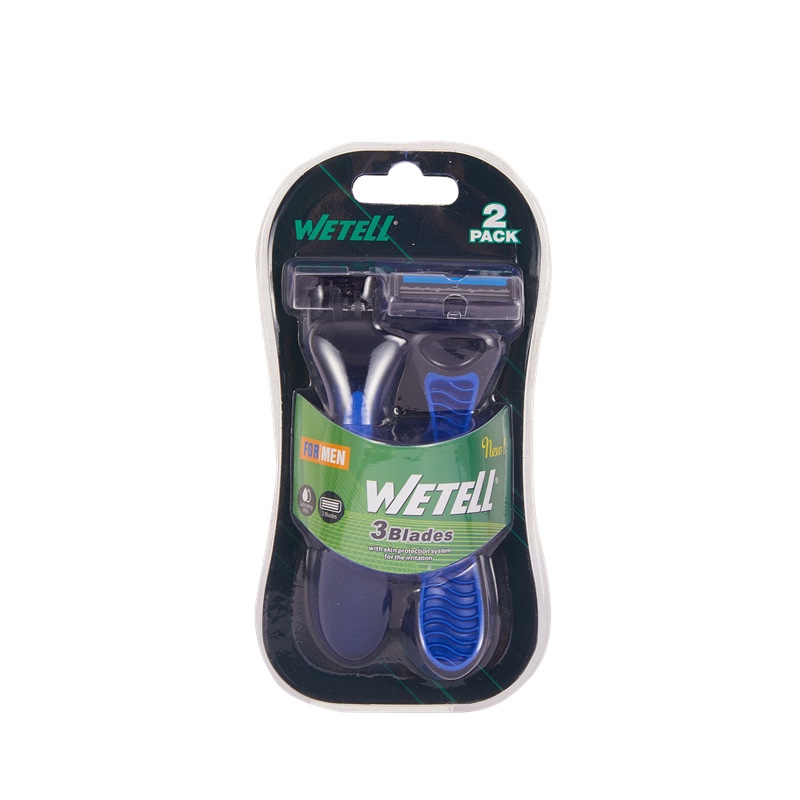 WETELL's best-selling disposable manual shaver for men, made of three-layer imported stainless steel details Picture