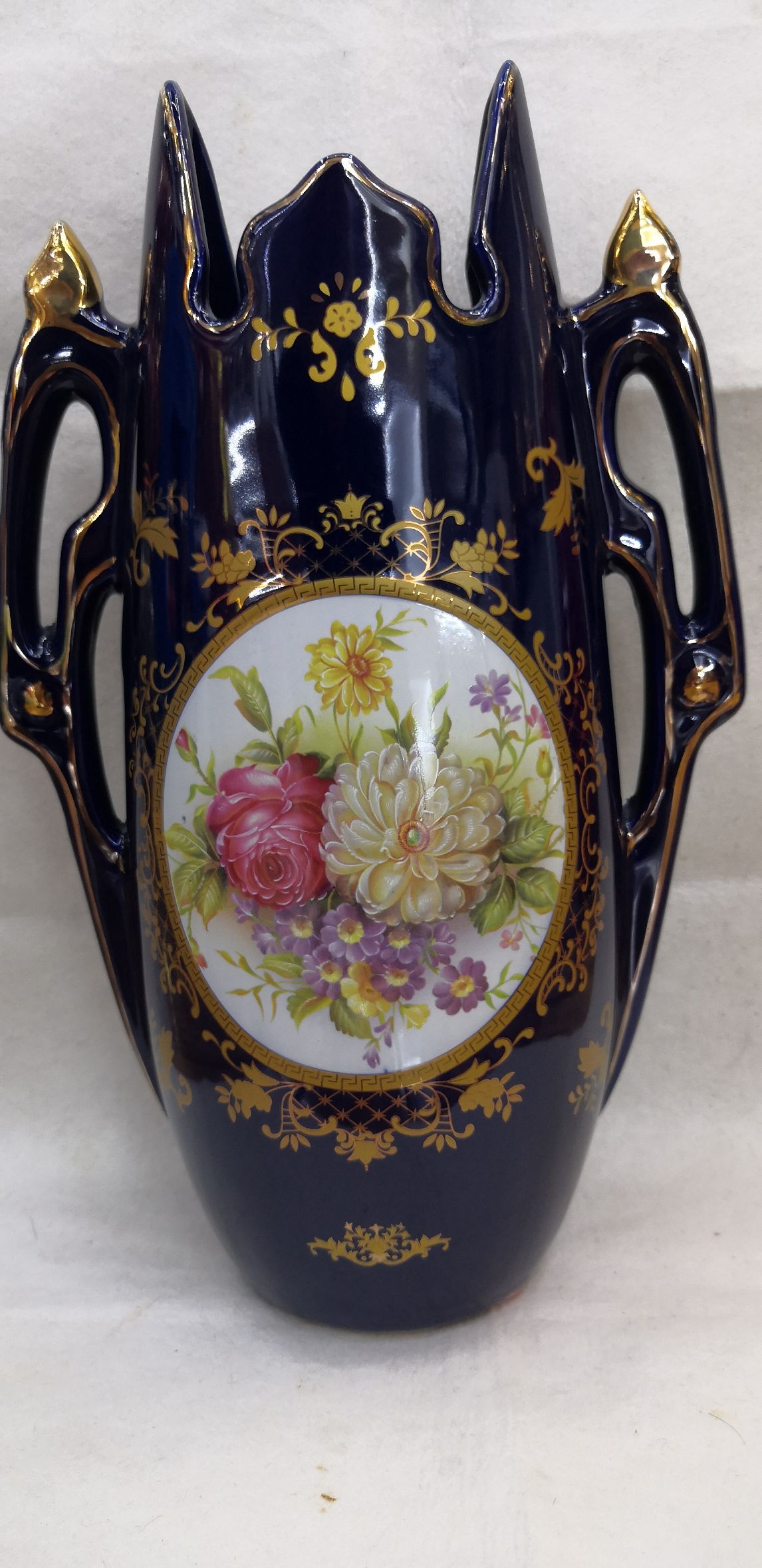 European-style ceramic vase living room flower arrangement Hotel porch happy vase dry flower decoration Specification drawing