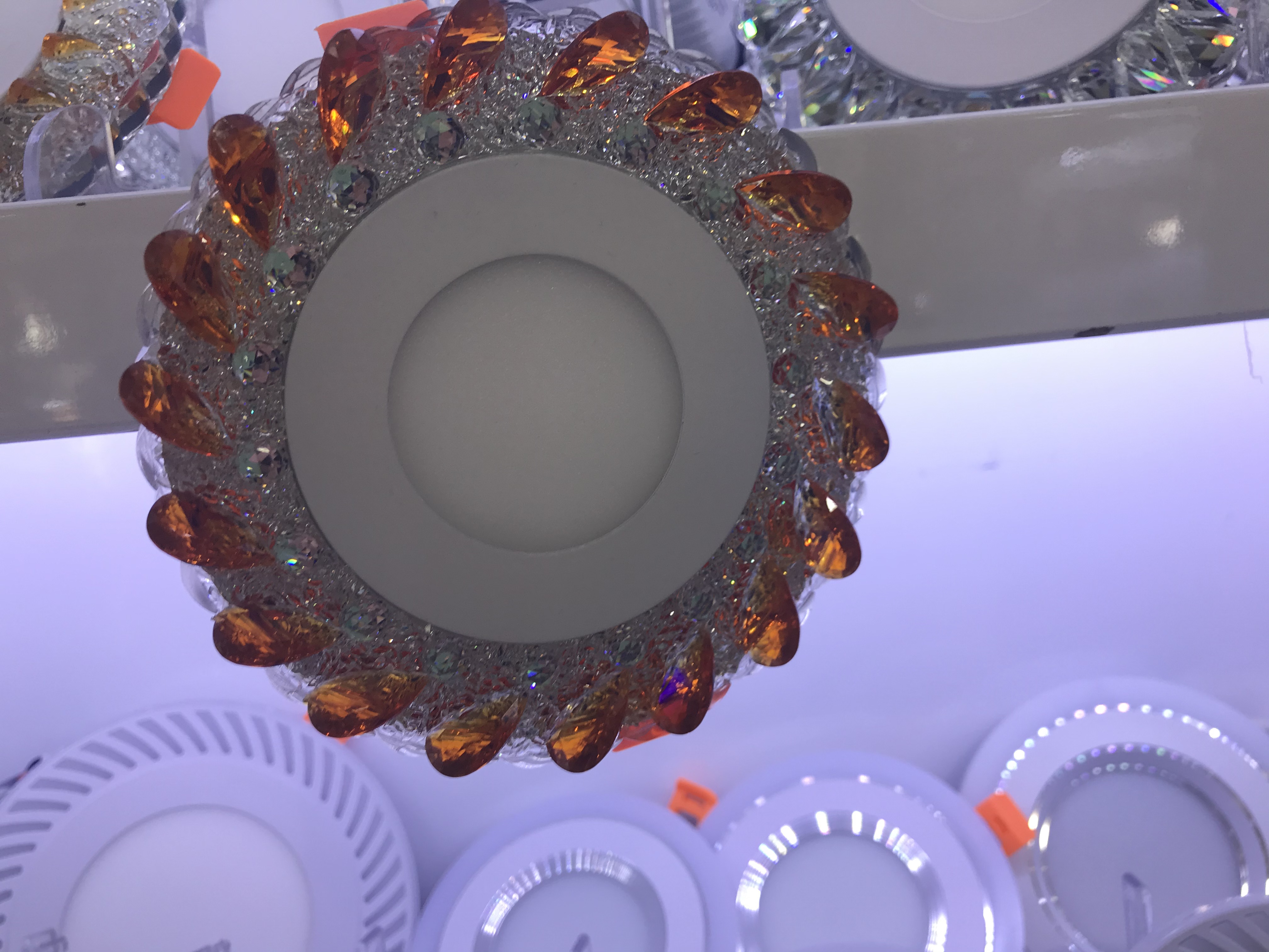 Panel lights, indoor lighting, ceiling lights, dual-color details Picture