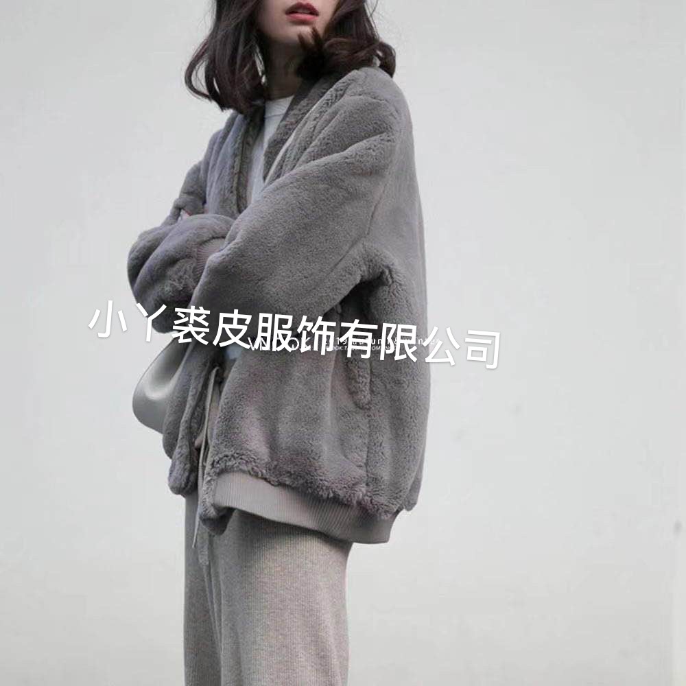 仿皮草外套夹克图