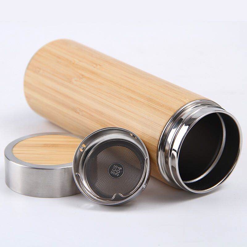 350Ml Vacuum Insulated Bamboo Cup Item Picture