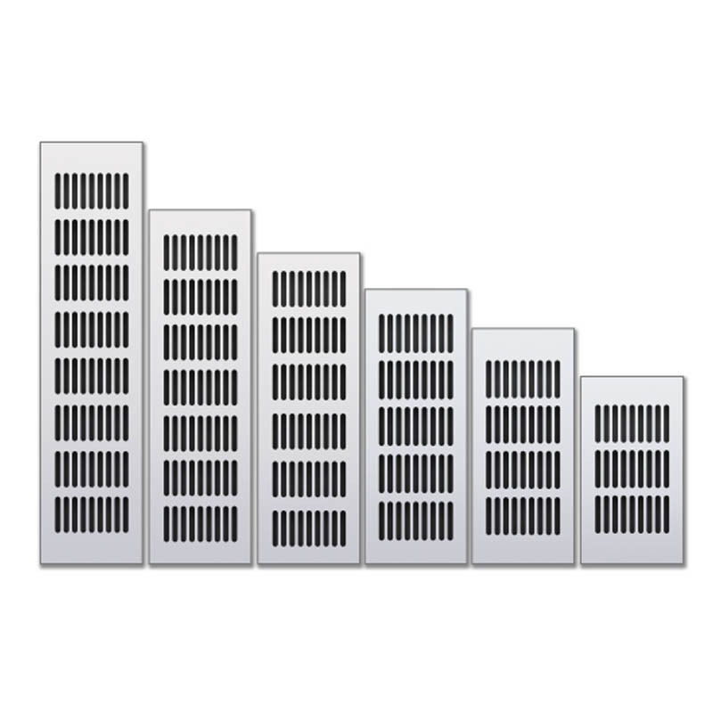 Factory wholesale aluminum alloy ventilated mesh wardrobe cabinet rectangular ventilated mesh furniture hardware accessories ventilated mesh