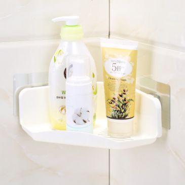 Bathroom shelf Bathroom corner shelf suction cup storage shelf Corner fan shelf drain shelf for foreign trade only