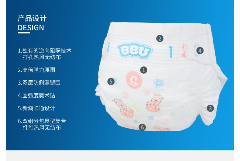 BBU乐儿纺纸尿裤(夜用) L42详情图5