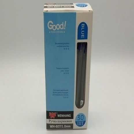 607 triangle transparent rod ballpoint pen overall appearance