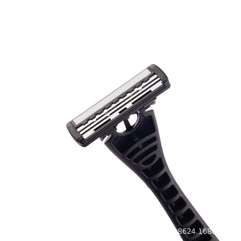WETELL manufacturer's best-selling disposable manual shaver, three-layer imported stainless steel, factory direct sales Item Picture