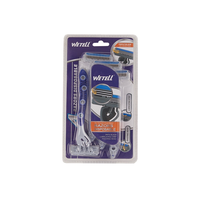WETELL factory's new three-layer razor, imported stainless steel razor, factory direct sales details Picture