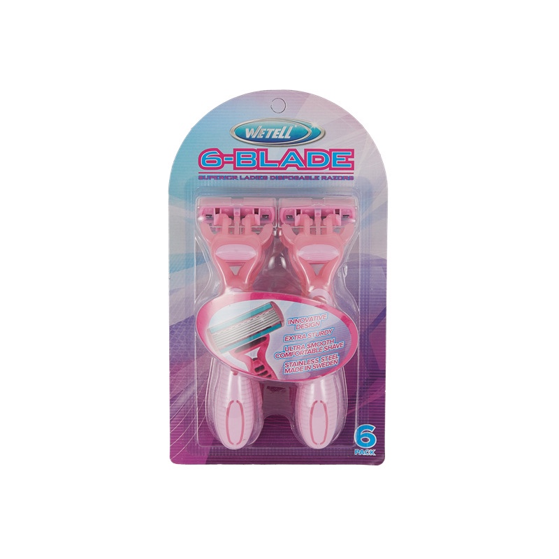WETELL factory direct sale of disposable manual shavers made of six-layer stainless steel Application Scenario